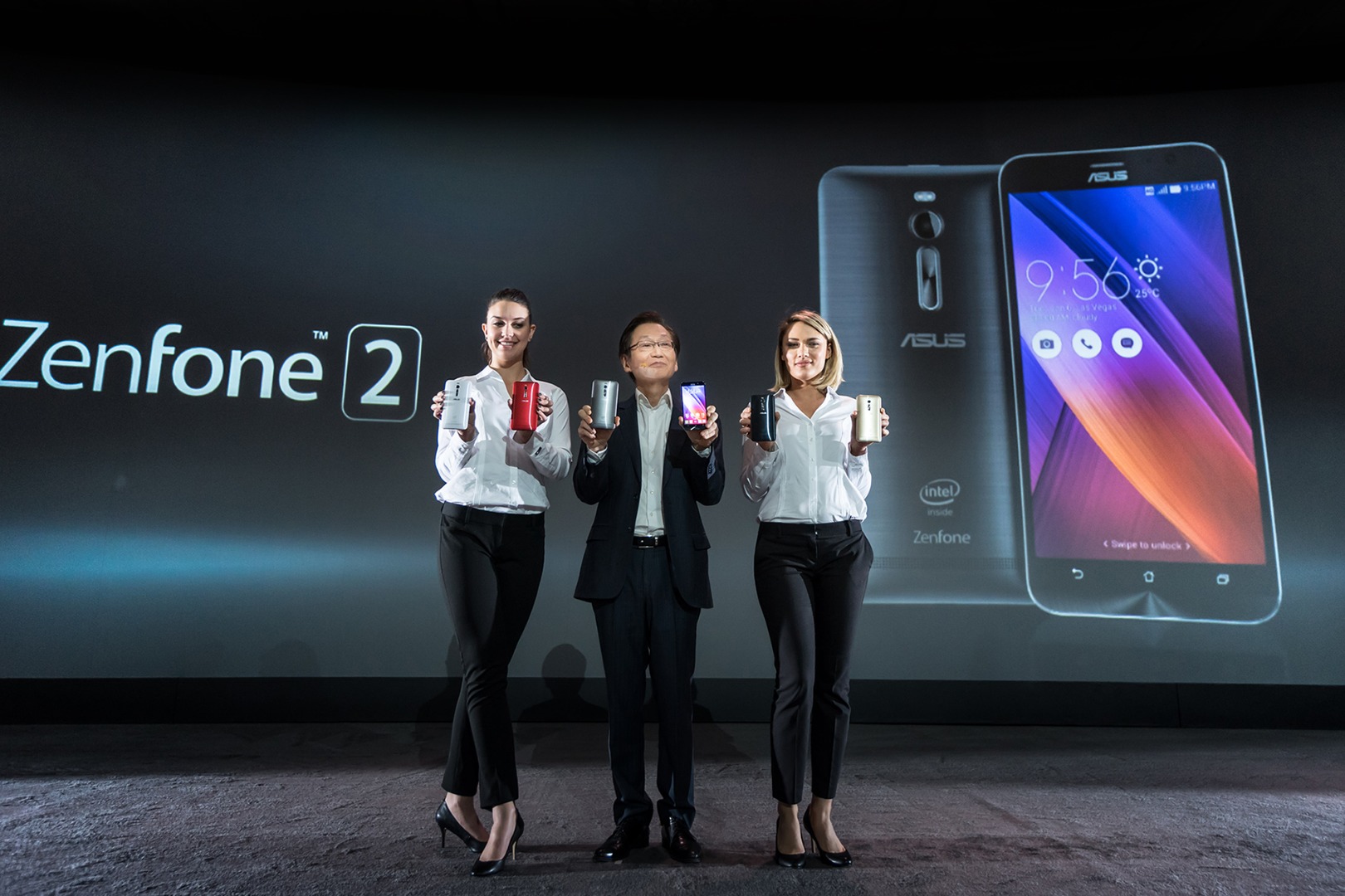 ASUS Chairman Jonney Shih introduces ZenFone 2 at CES 2015