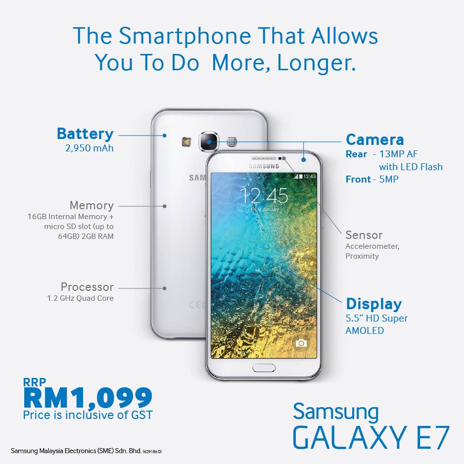 Samsung Galaxy E7 Malaysia