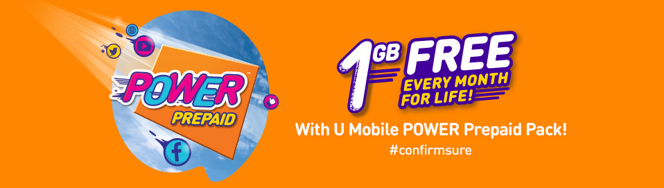 U Mobile introduces new POWER Prepaid Pack
