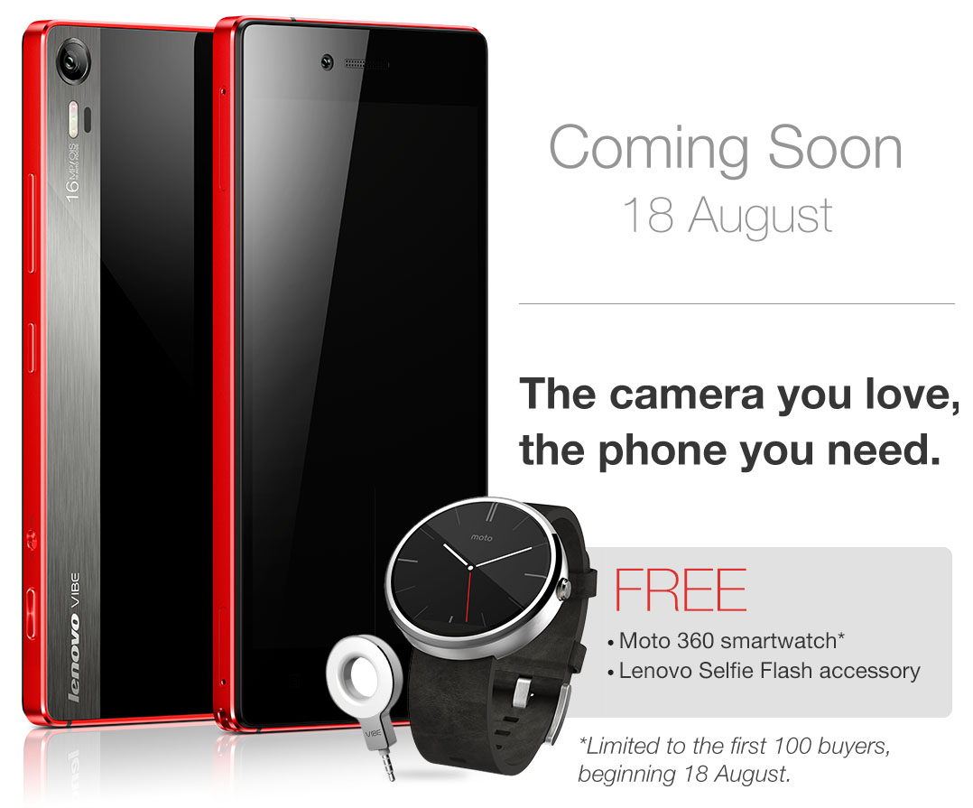 Lenovo VIBE Shot to be launched in Malaysia on 18th August