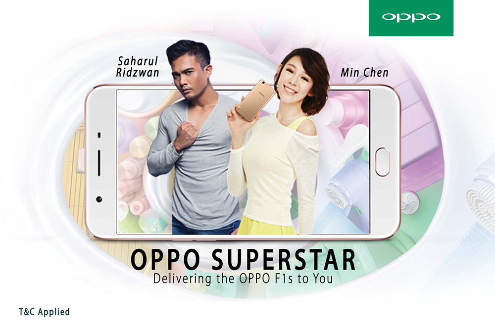 Pre-order the OPPO F1s to have Saharul Ridzwan and Min Chen deliver to your doorstep