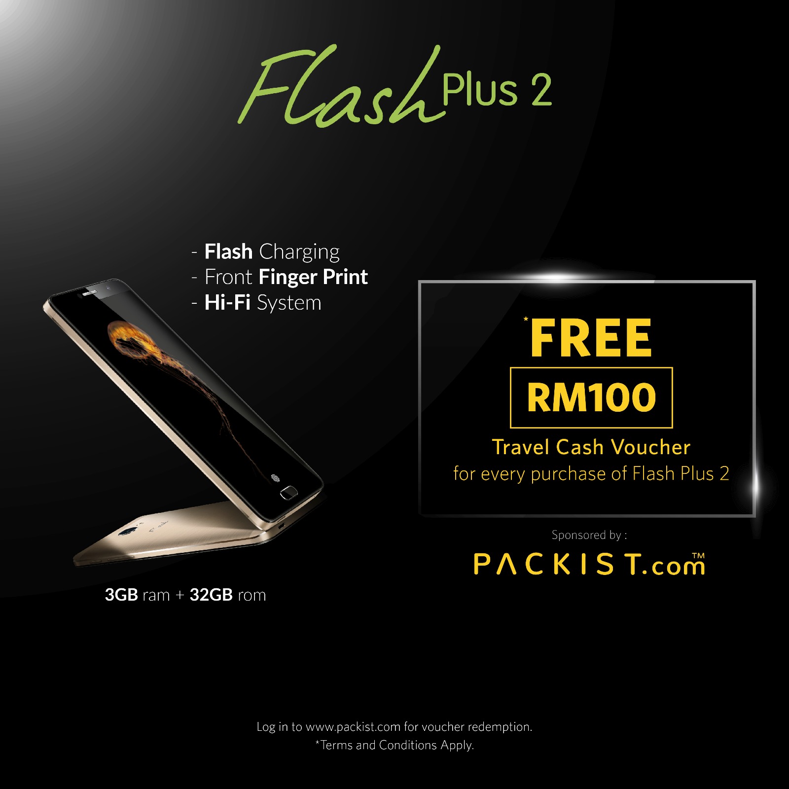 Get RM100 travel voucher when you purchase the Flash Plus 2