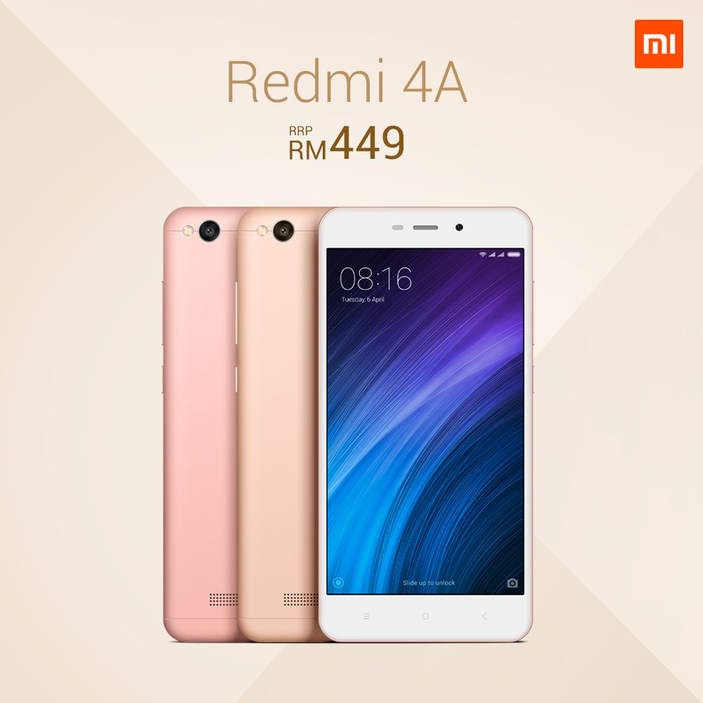 Xiaomi Redmi 4A Will Be Available in Malaysia on 18th January