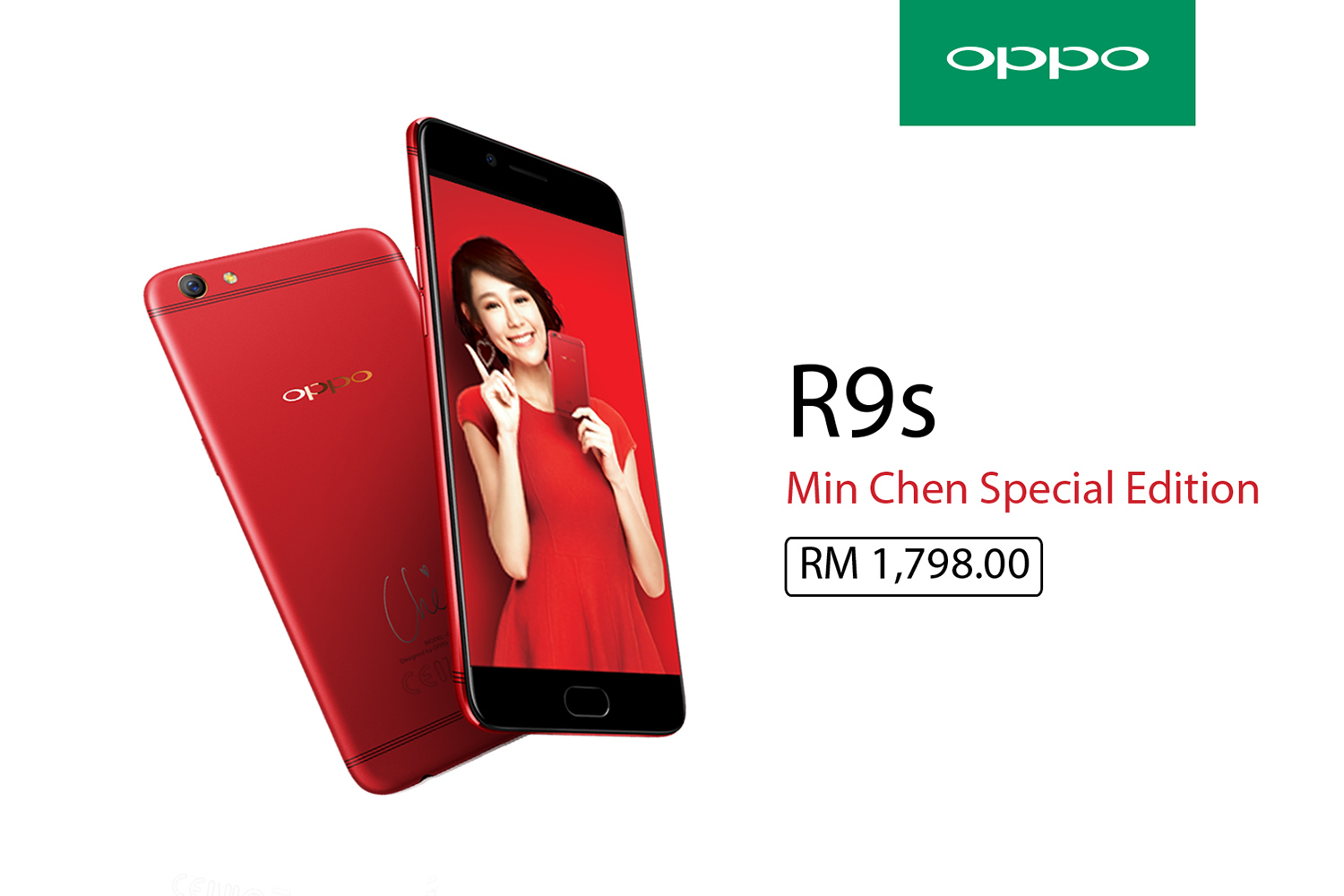 OPPO R9s Min Chen Special Edition Officially Priced at RM1,798