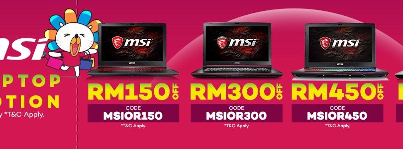 MSI x Lazada 1111 Online Revolution: Discounts for Laptops!