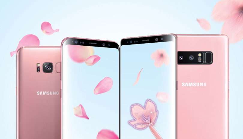 Samsung Galaxy S8, S8+ and Note8 Pink