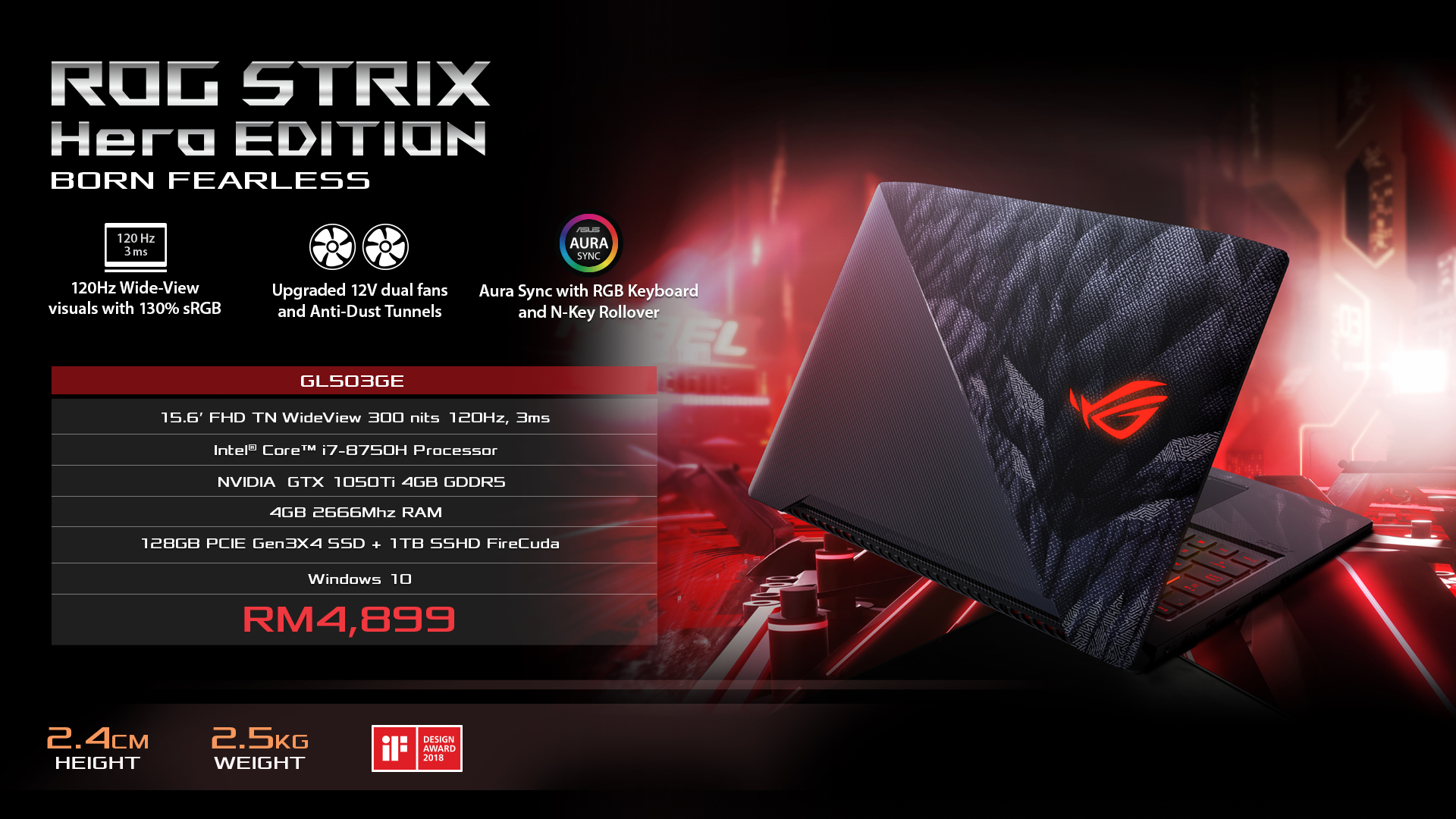 ASUS ROG GL503 Hero Price