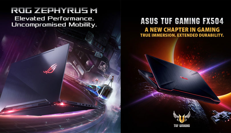 ASUS ROG Zephyrus M and TUF Gaming FX504