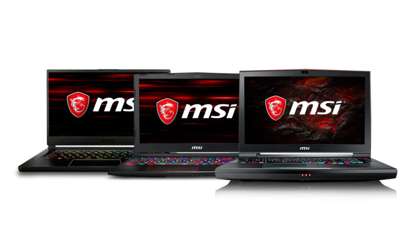 MSI Gaming Laptops with 8th Gen Intel Processors