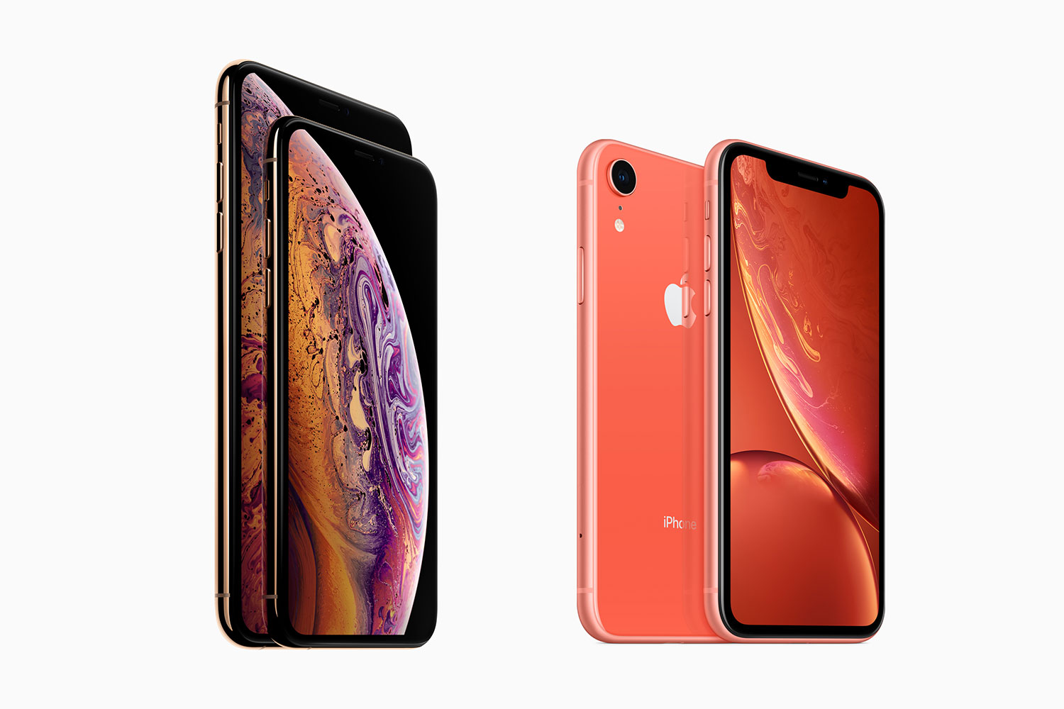 Apple iPhone Xs, Xs Max, and XR
