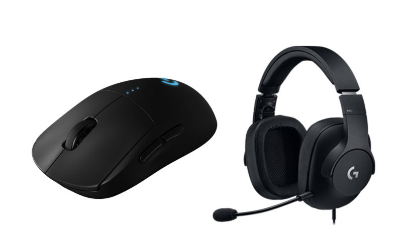 Logitech G PRO Wireless Gaming Mouse and Gaming Headset