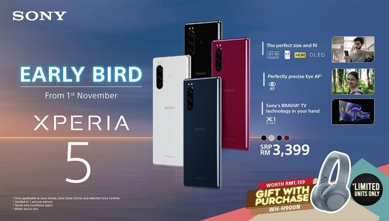 Sony Xperia 5 Available in Malaysia on November 1