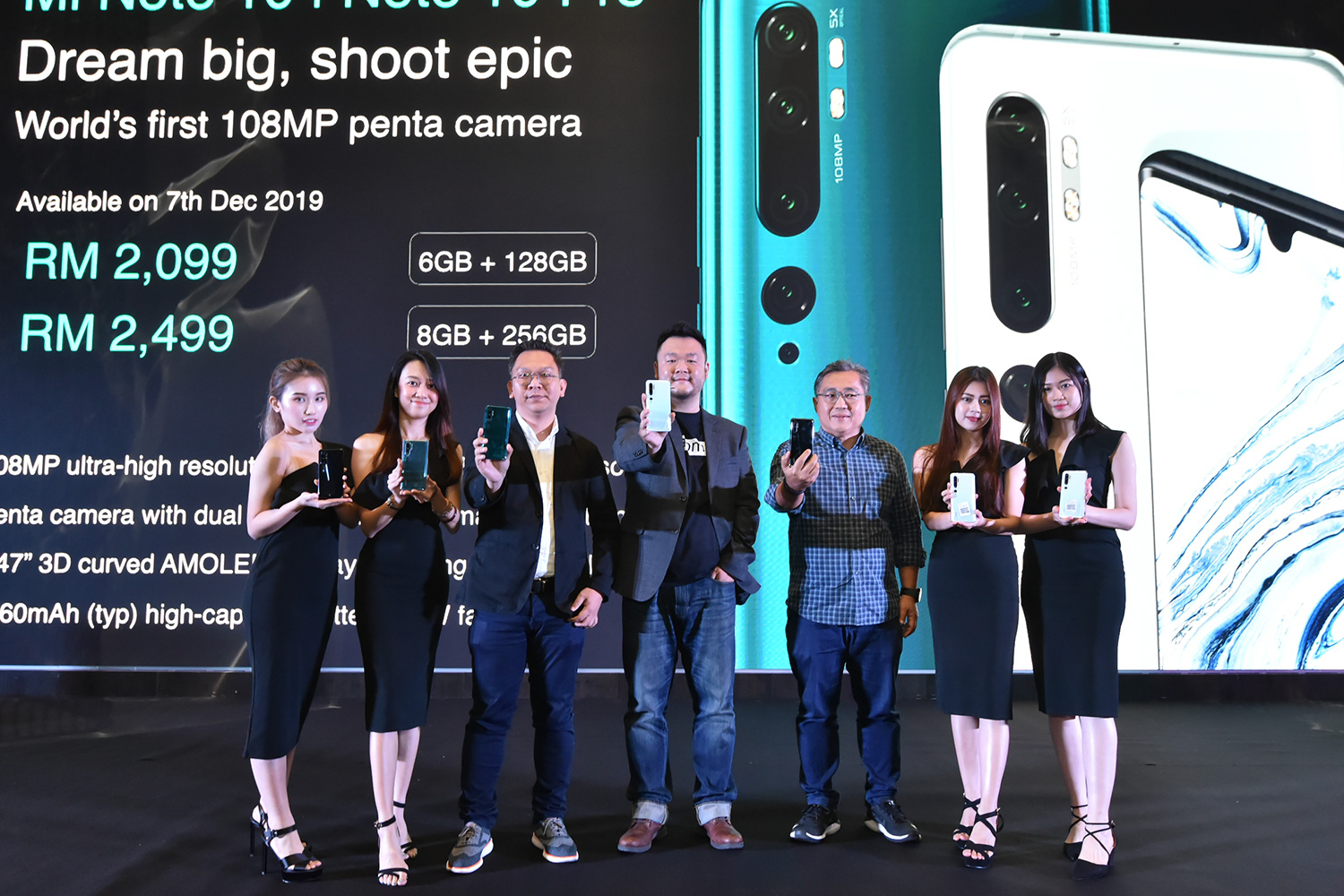 Xiaomi Brings Mi Note 10 to Malaysia