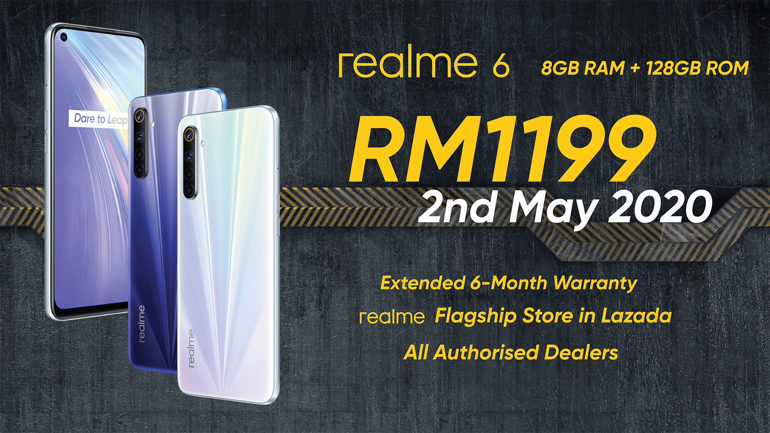 realme 6 Available in 8GB + 128GB Variant
