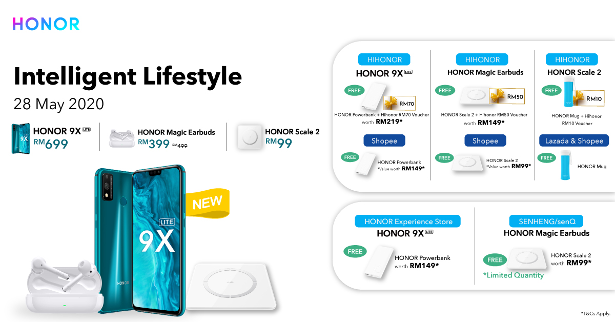 HONOR Malaysia Launches New Intelligent Lifestyle Products