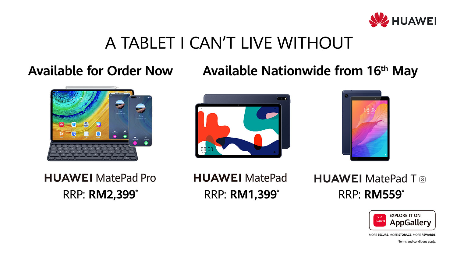HUAWEI MatePad Series Prices