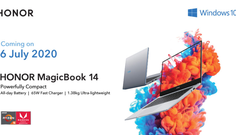 HONOR MagicBook 14 Coming on 6 July