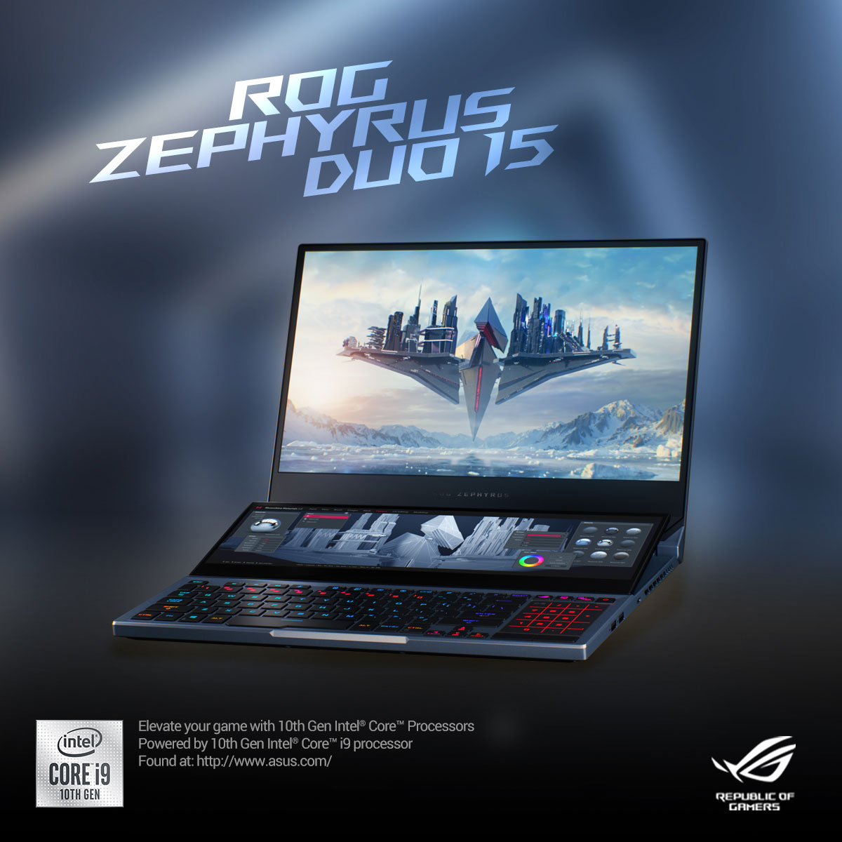 ASUS Updates ROG Laptop Lineup with the New Zephyrus Duo 15