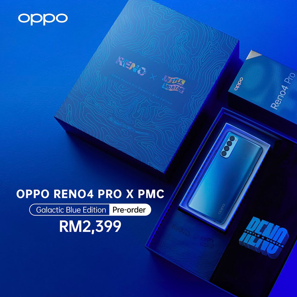 OPPO Reno4 Pro Galactic Blue Edition X Pestle & Mortar Clothing