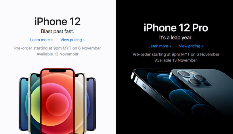 Iphone 12 And Iphone 12 Pro Pre Order Starts On 6 November Gadgetmtech