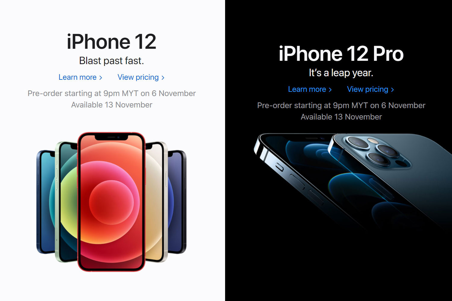 iPhone 12 and iPhone 12 Pro Pre-Order Starts on 6 November