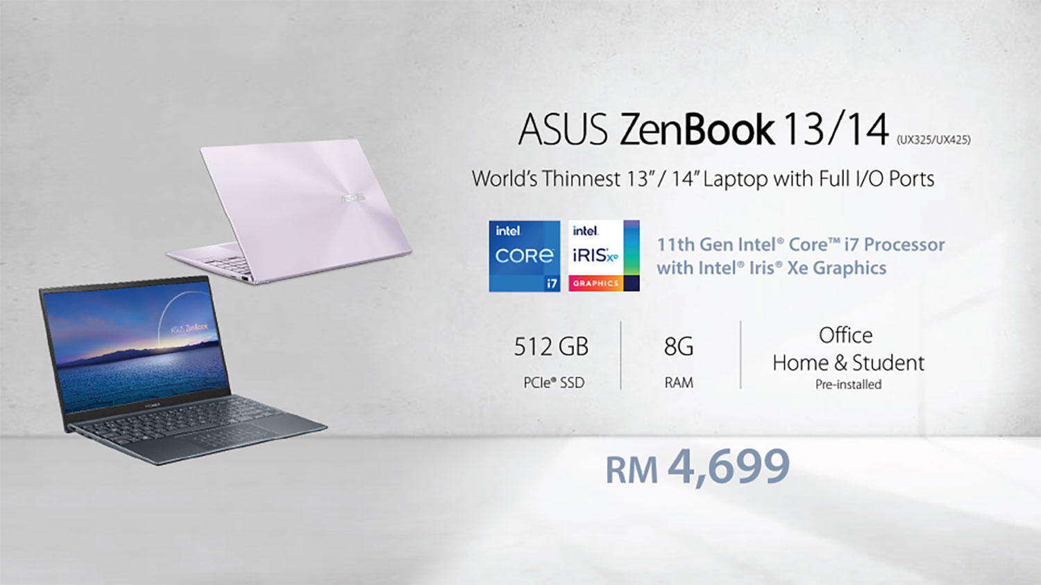 ASUS 11th Gen Intel Core Processor_ZenBook 13 (UX325) and ZenBook 14 (UX425) Price_1