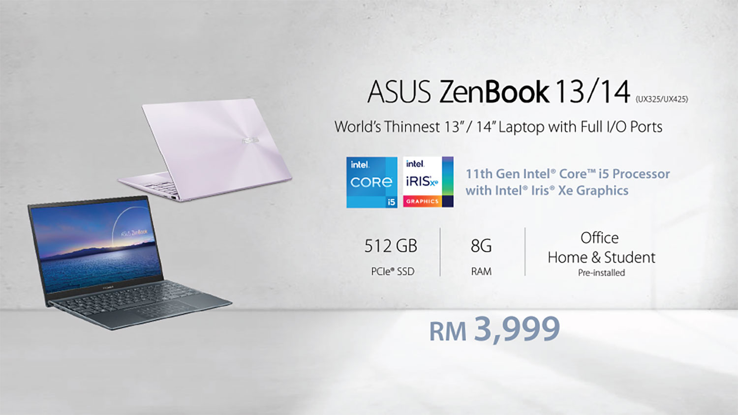 ASUS 11th Gen Intel Core Processor_ZenBook 13 (UX325) and ZenBook 14 (UX425) Price_2