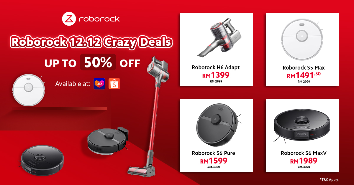 Roborock Offers up to 50% Off This 12.12