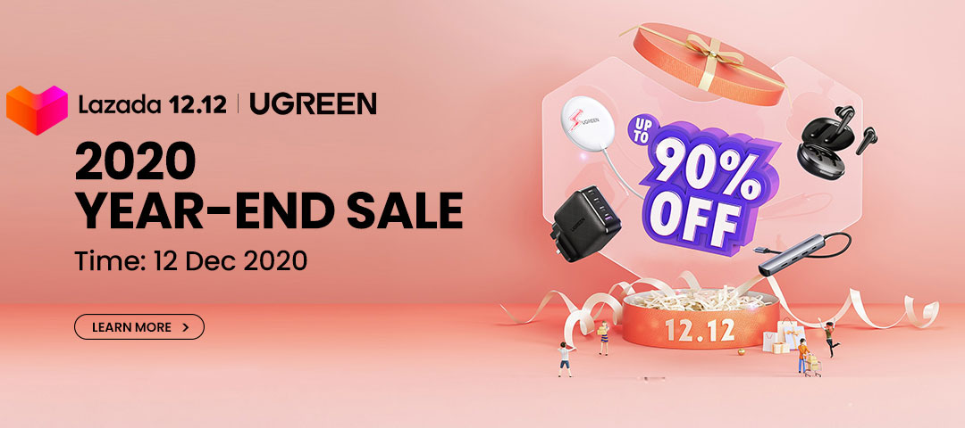 UGREEN Offers up to 90% Off on 12.12