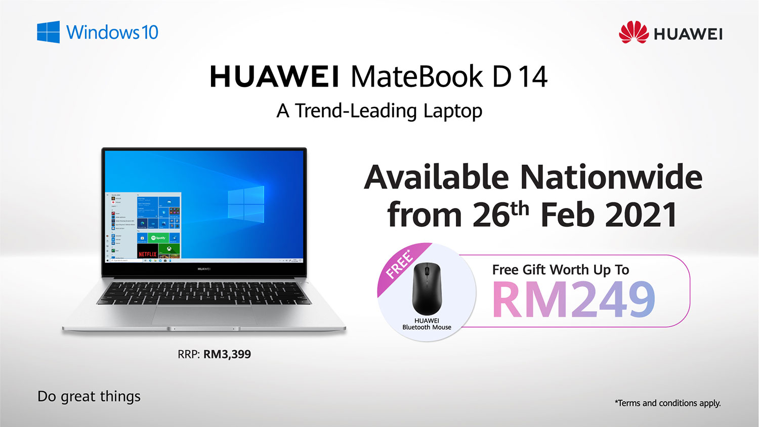 HUAWEI MateBook D 14 Intel Edition Coming on February 26