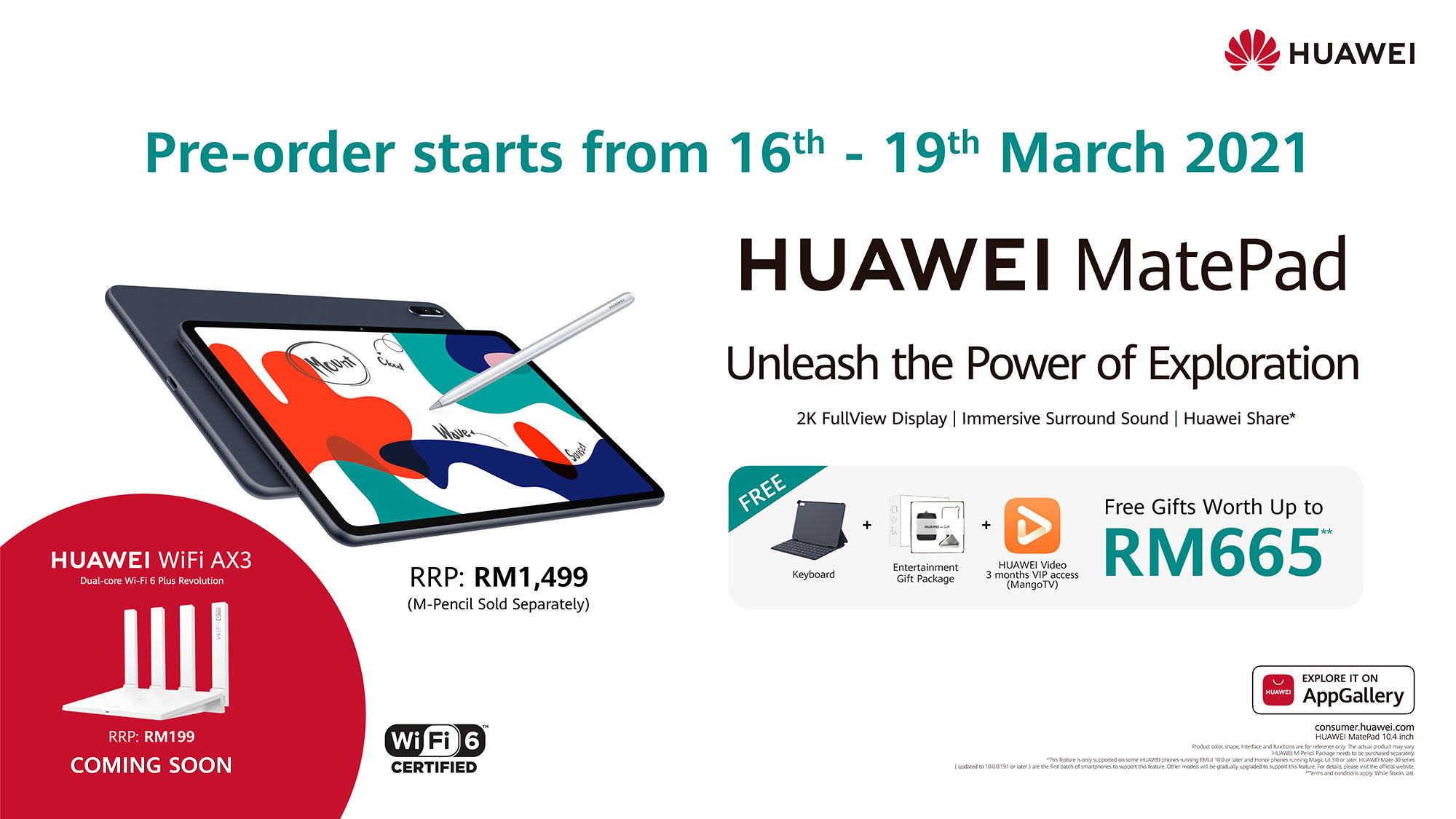 HUAWEI MatePad 10.4 Now Available For Pre-Order