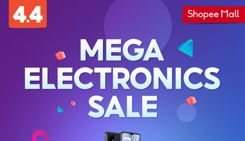 Shopee 4.4 Mega Electronics Sale Offers up to 95% Off