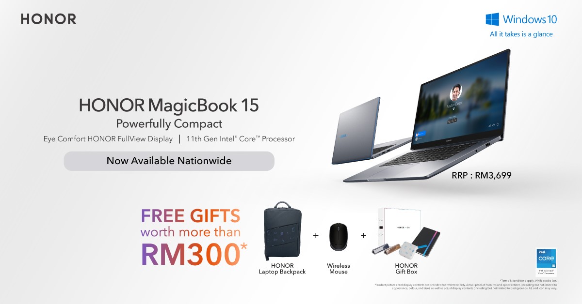 HONOR MagicBook 15 and Band 6 Now Available in Malaysia