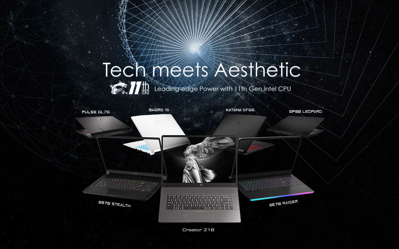 MSI New Gaming and Creator Laptops 2021
