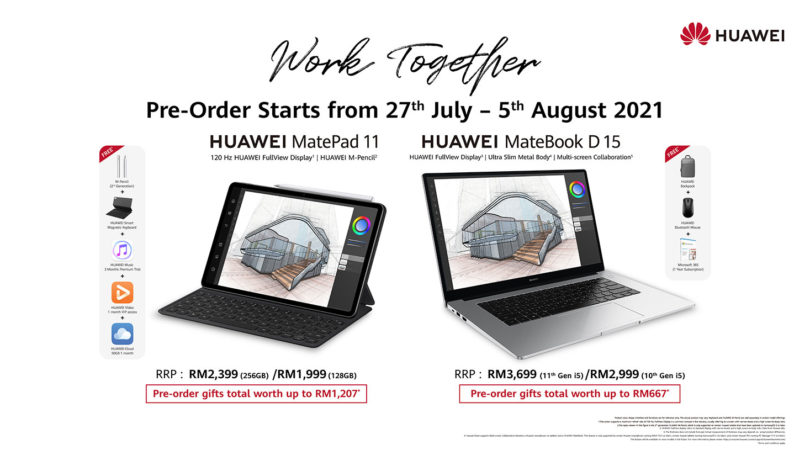 HUAWEI MatePad 11 and New MateBook Variants Now Available For Pre-Order