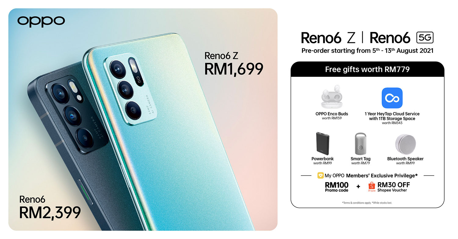 OPPO Reno6 Series 5G Officially Launched in Malaysia