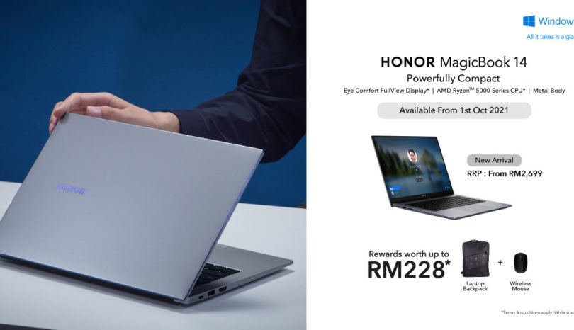 HONOR MagicBook 14 Coming on October 1