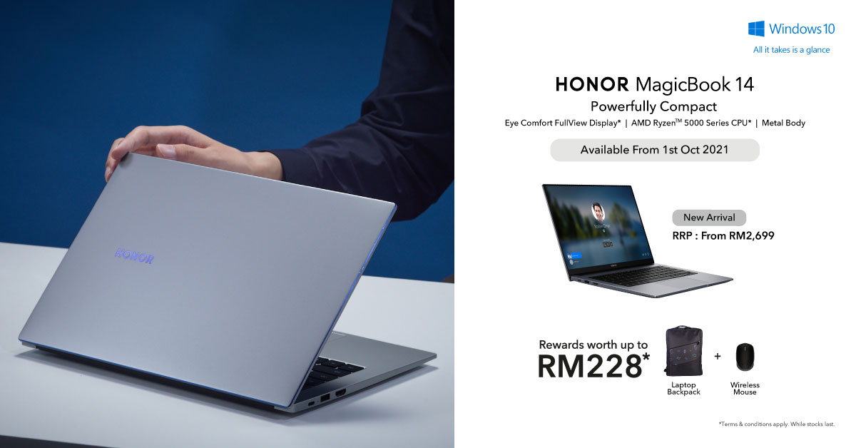 HONOR MagicBook 14 Coming on October 1