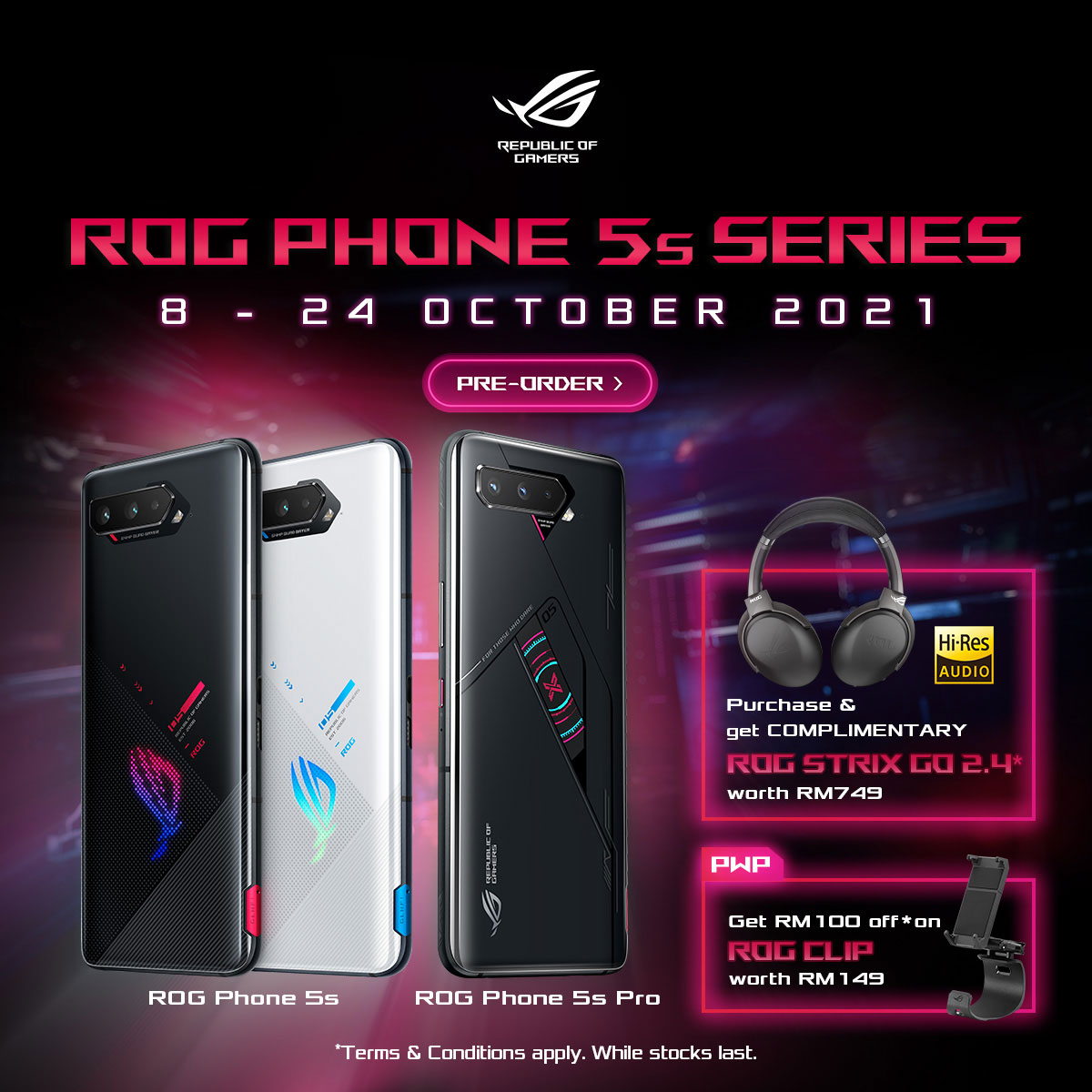 ASUS ROG Phone 5s Series Pre-Order