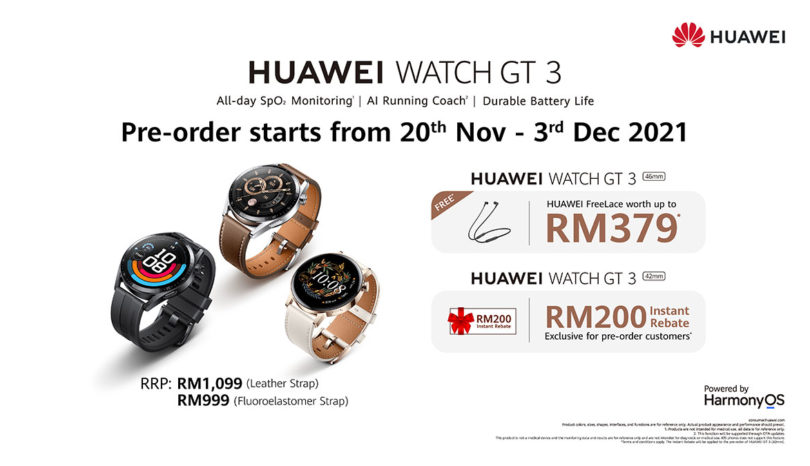 HUAWEI WATCH GT 3 Now Available for Pre-Order