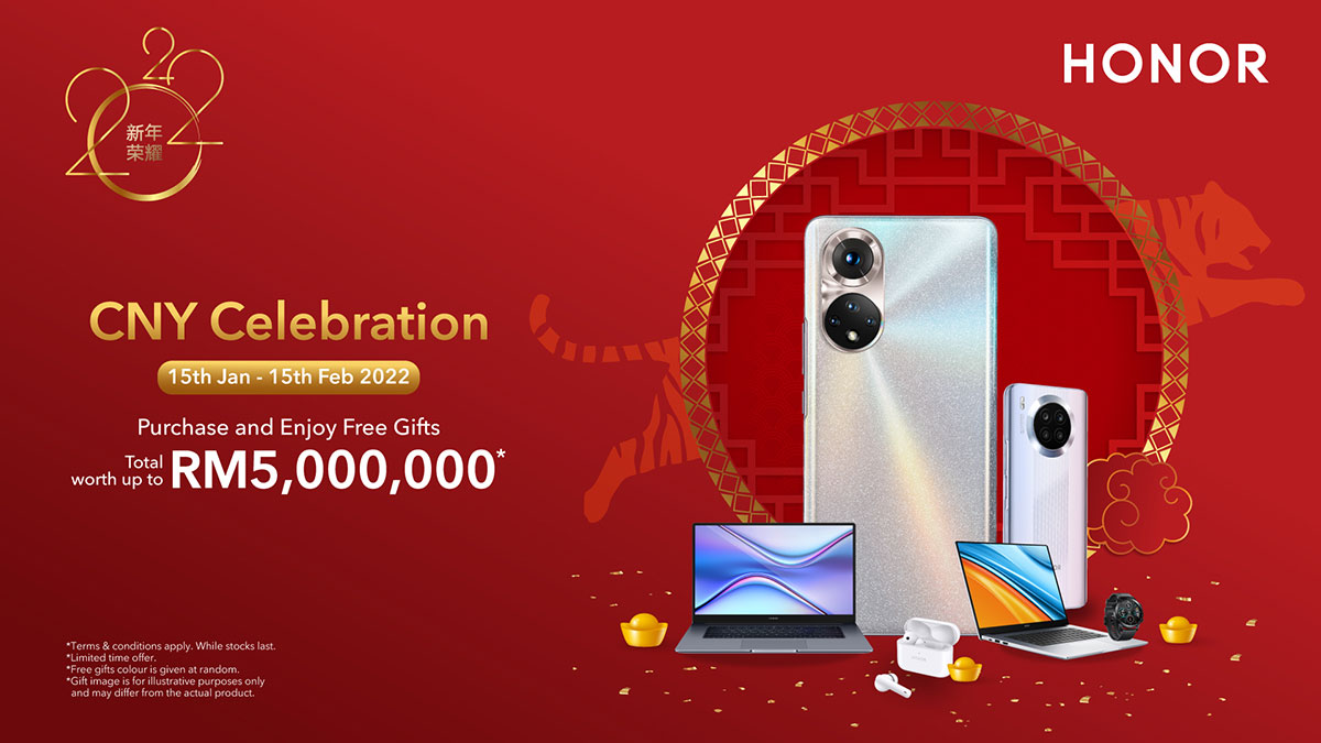 Get Rewards Up To RM5,000,000 with HONOR CNY Celebration