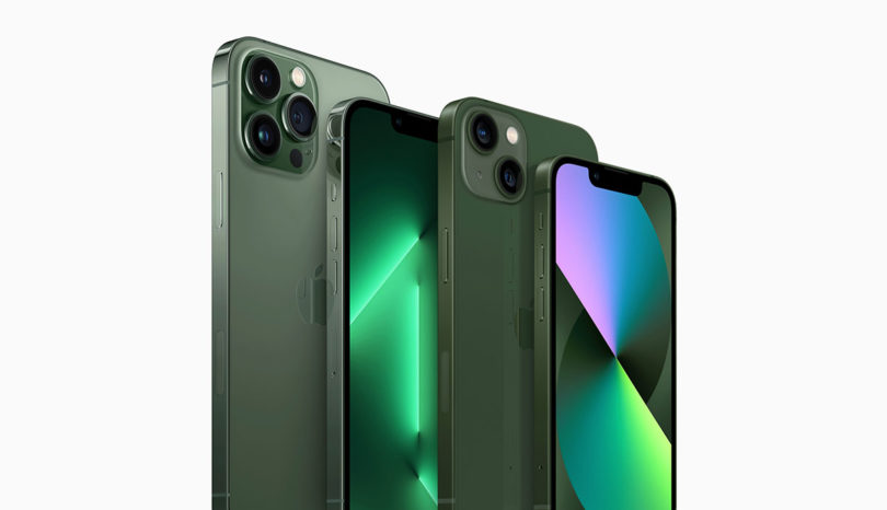 Apple iPhone 13 Lineup in Green