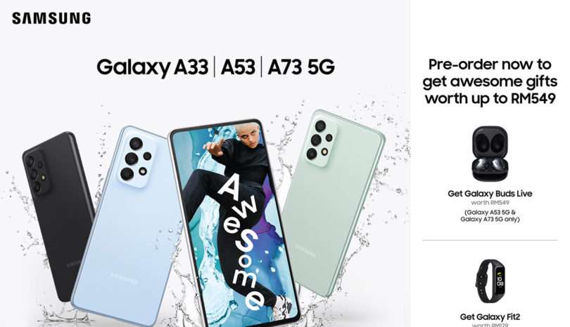 Samsung Galaxy A33 5G, Galaxy A53 5G, Galaxy A73 5G Pre-order