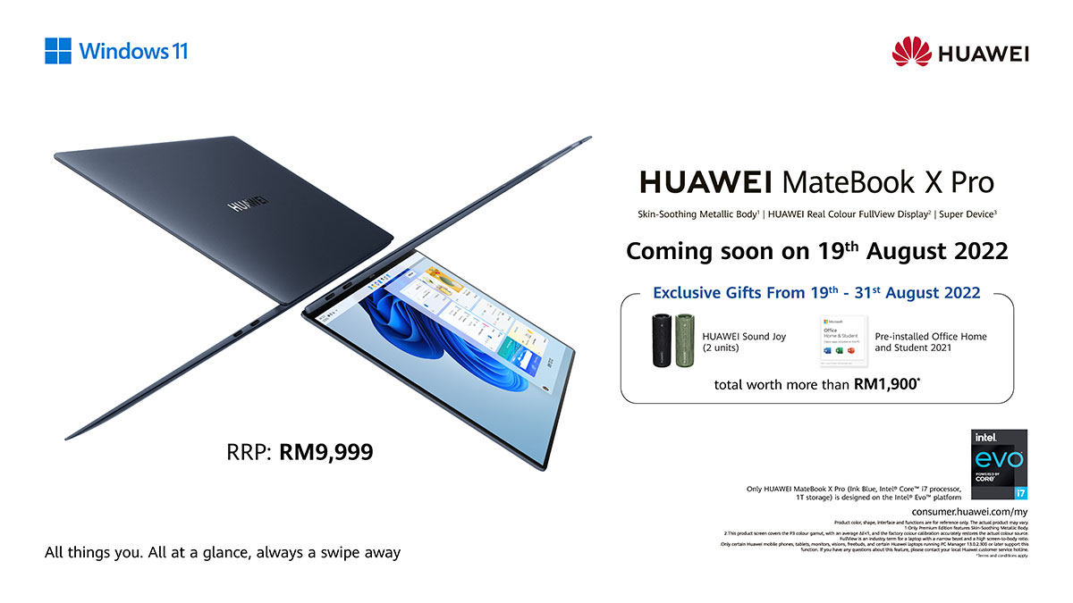 HUAWEI MateBook X Pro (2022) Coming Soon