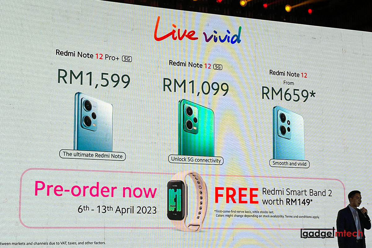 Xiaomi Launches Redmi Note 12 Series in Malaysia