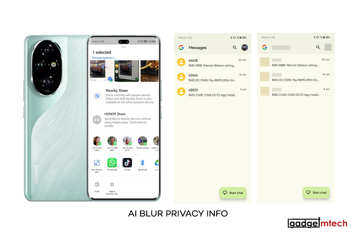HONOR 200 Pro AI Blur Privacy Info