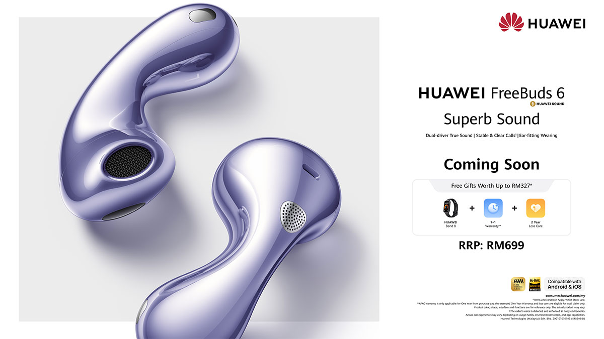 HUAWEI FreeBuds 6 Officially Launched in Malaysia