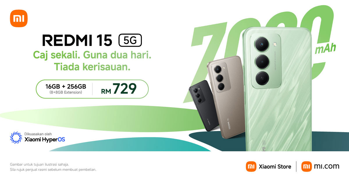 Redmi 15 5G Officially Launched in Malaysia