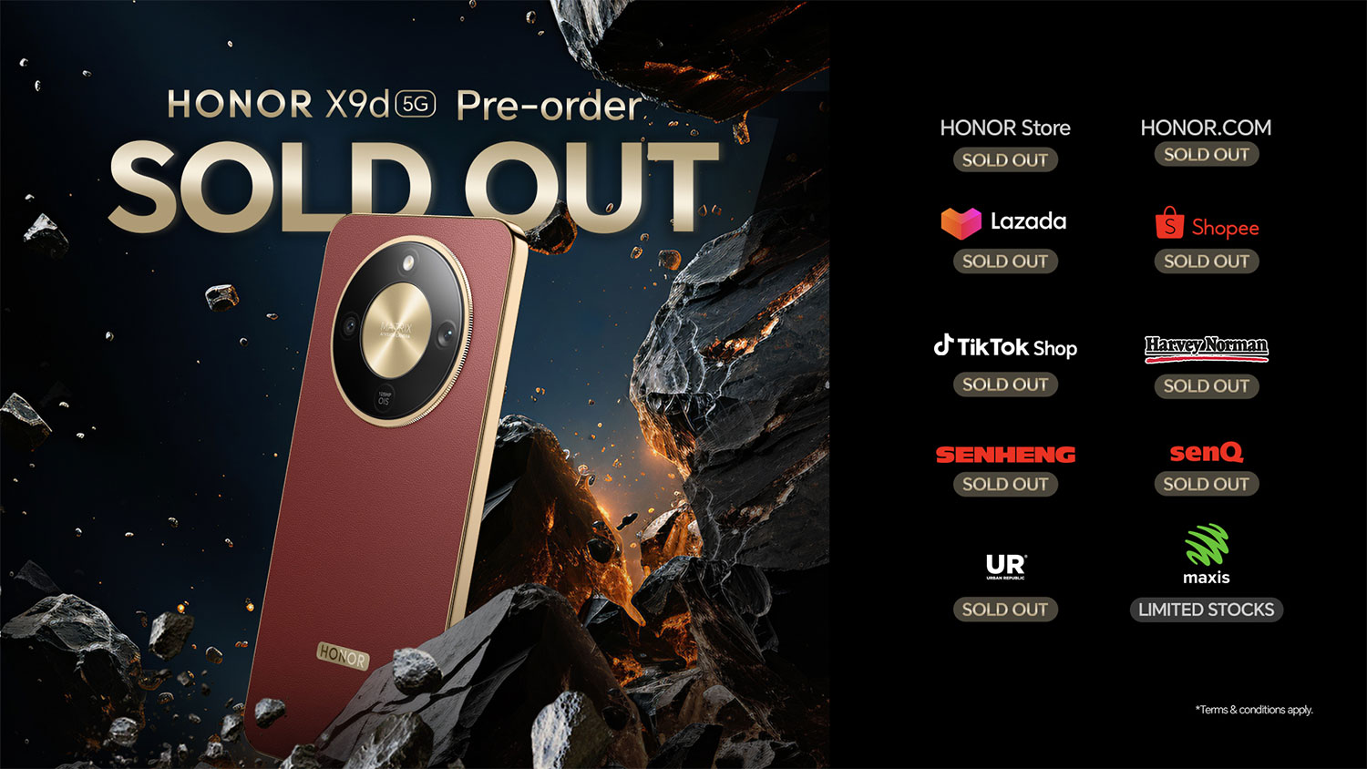 HONOR X9d 5G Sold Out