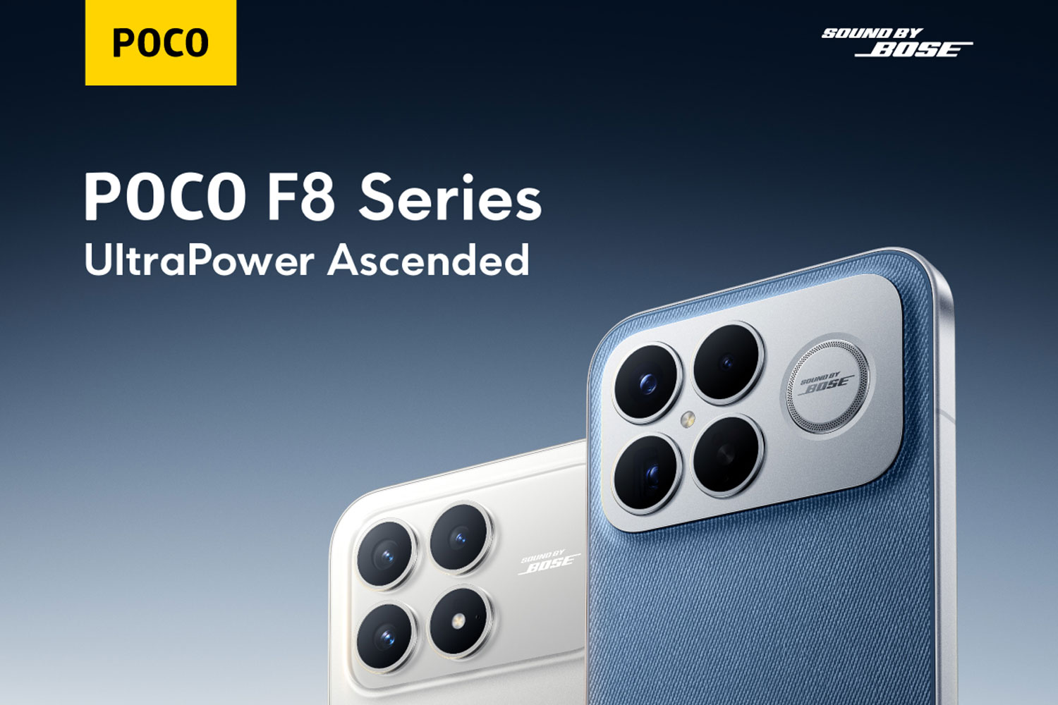 POCO F8 Series Goes Official with Sound by Bose Technology